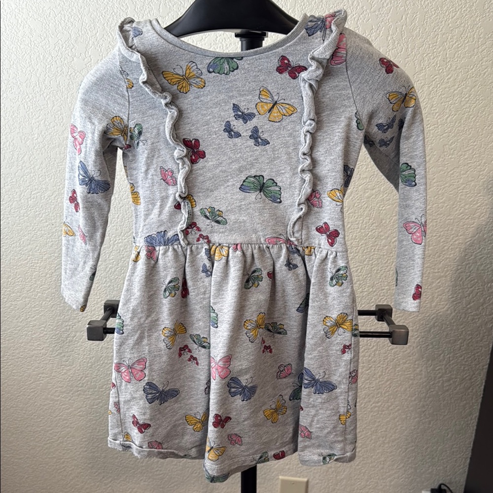 Butterfly Print Kids Dress